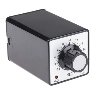 Tempatron 2B Series Timer Relay 2-Contact 240V AC 0.5–20 s DPDT ON Delay 8-Pin IP40 10A 2BDE20SLP240VAC