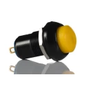 APEM IP Series Push Button Switch, Latching, Panel Mount, Yellow, Dome Actuator, IP67, 13.6 mm Cutout, 24 V DC IPR1SAD5104
