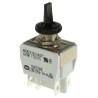 APEM Toggle Switch DPDT On-Off-On, Panel Mount, Tab Terminal, 24 V DC, 250 V AC 647NH/2