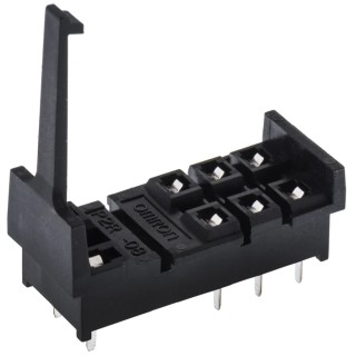 Omron PCB Relay Socket 8 Way 250V AC, 5A Plug-In for 2 Pole G2RS Series P2R-08P