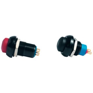 APEM IP Series Push Button Switch, Momentary Action, Panel Mount, 13.6 mm Cutout, SPST, IP67, 28 V DC, Dome IPR3SAD7/1104