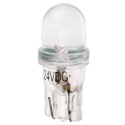 JKL Components White Indicator Lamp, 24V DC, Wedge Base, 10 mm Diameter, 20mA, LE-0509-02W