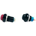 APEM Push Button Switch, Blue Actuator, Momentary, SPST, Panel, 13.6 mm Cutout, Dome, IP67, IPR3SAD1104