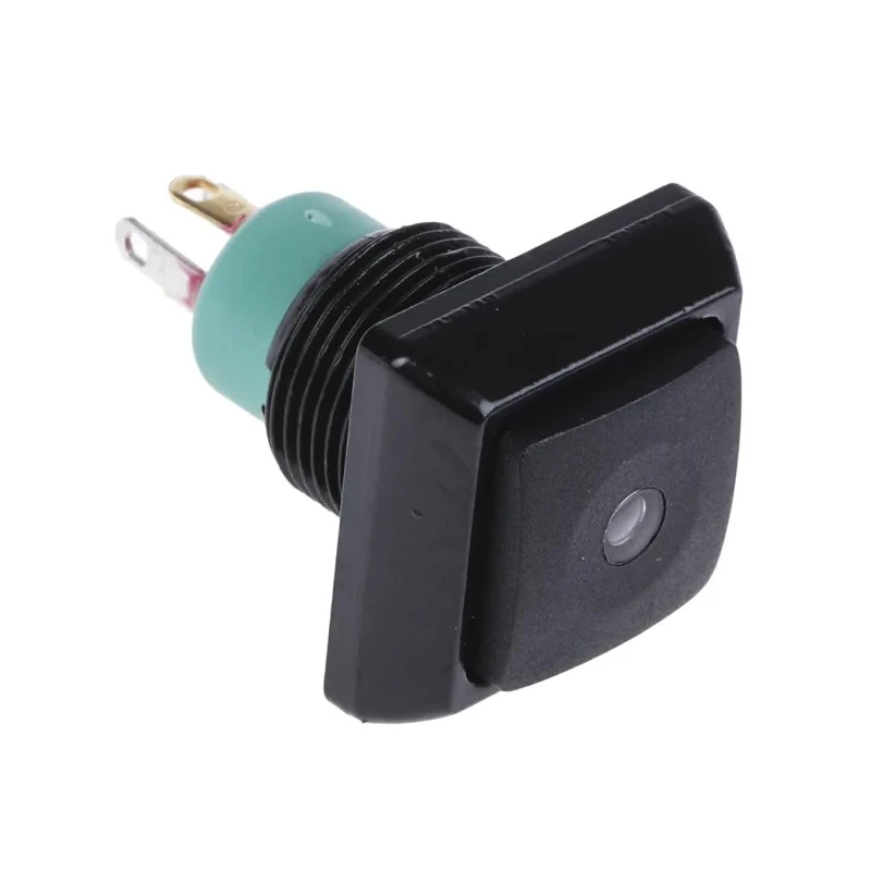 APEM IP Series Illuminated Push Button Switch, Momentary, Panel Mount, 13.6 mm Cutout, SPST, Green LED, IP67 IPC3SAD2LOG