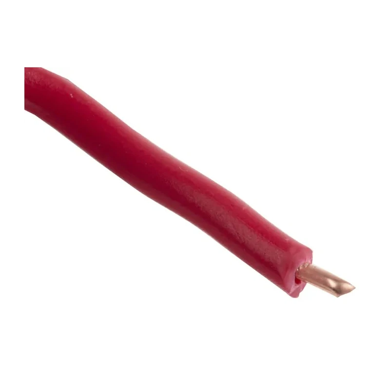 RS PRO RIGID BU Series Red Hook Up Wire 17 AWG 1 x 1.13 mm 100 m Polyvinyl Chloride 600V 358-949