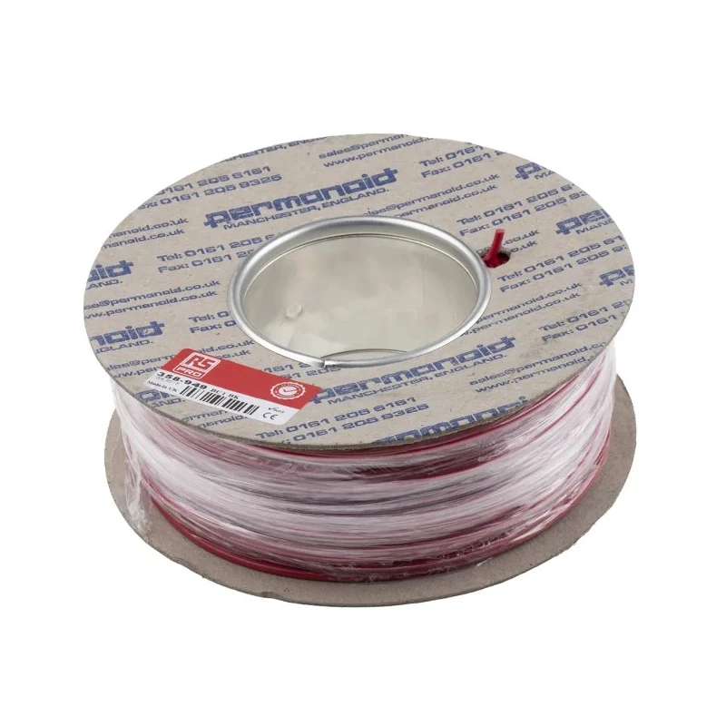 RS PRO RIGID BU Series Red Hook Up Wire 17 AWG 1 x 1.13 mm 100 m Polyvinyl Chloride 600V 358-949
