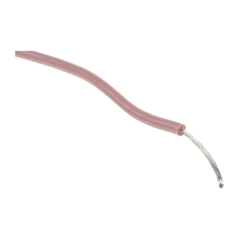 RS PRO Brown Hook Up Wire 0.5 mm², 16 x 0.2 mm Strands, Silicone Rubber, 25 m Reel 359-706