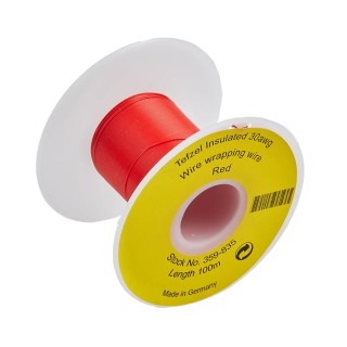 RS PRO 100 Series Red Hook Up Wire 30 AWG 1 x 0.25 mm 100 m ETFE Tefzel Wire 359-835