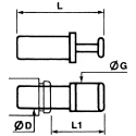 Legris Nickel Plated Brass, Nylon Blanking Plug, Pneumatic Fitting, Tube Size 12 mm, 3126 12 00