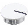 Sifam Grey Potentiometer Knob Cap, 11.5 mm Diameter, Axial 6 mm Shaft, Nylon, C111-GRY