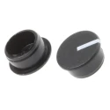 Sifam 11.5 mm Knob Diameter Black Potentiometer Knob Cap for 6 mm Axial Shaft, Nylon, C111-BLK