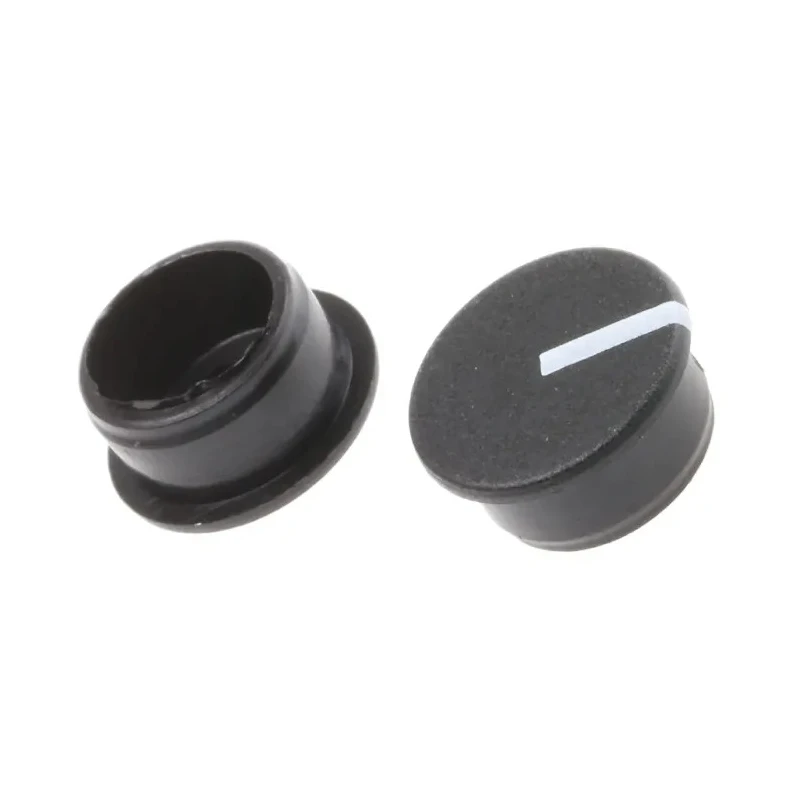 Sifam 11.5 mm Knob Diameter Black Potentiometer Knob Cap for 6 mm Axial Shaft, Nylon, C111-BLK