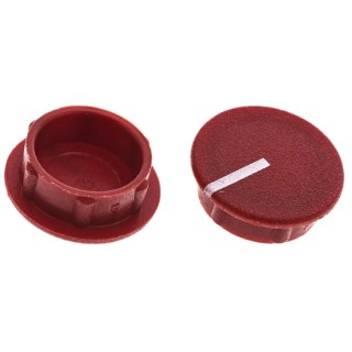 Sifam Potentiometer Knob Cap Red, 15.5 mm Diameter, 6 mm Axial Shaft, Nylon, C151-RED