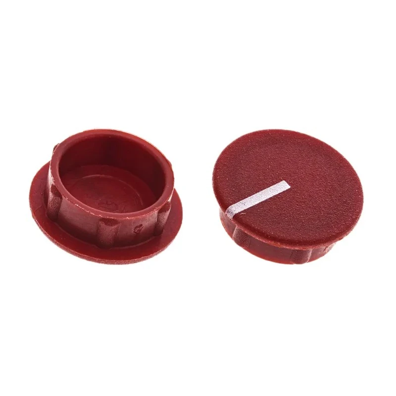 Sifam Potentiometer Knob Cap Red, 15.5 mm Diameter, 6 mm Axial Shaft, Nylon, C151-RED