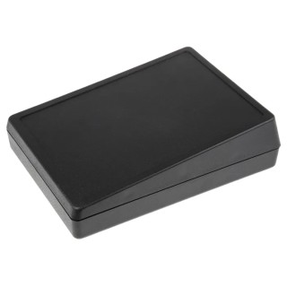 OKW DeskCase 138 Series Black ABS Desktop Enclosure Sloped Front, 190mm x 138mm x 54mm A0514009
