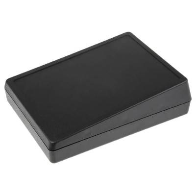 OKW DeskCase 138 Series Black ABS Desktop Enclosure Sloped Front, 190mm x 138mm x 54mm A0514009