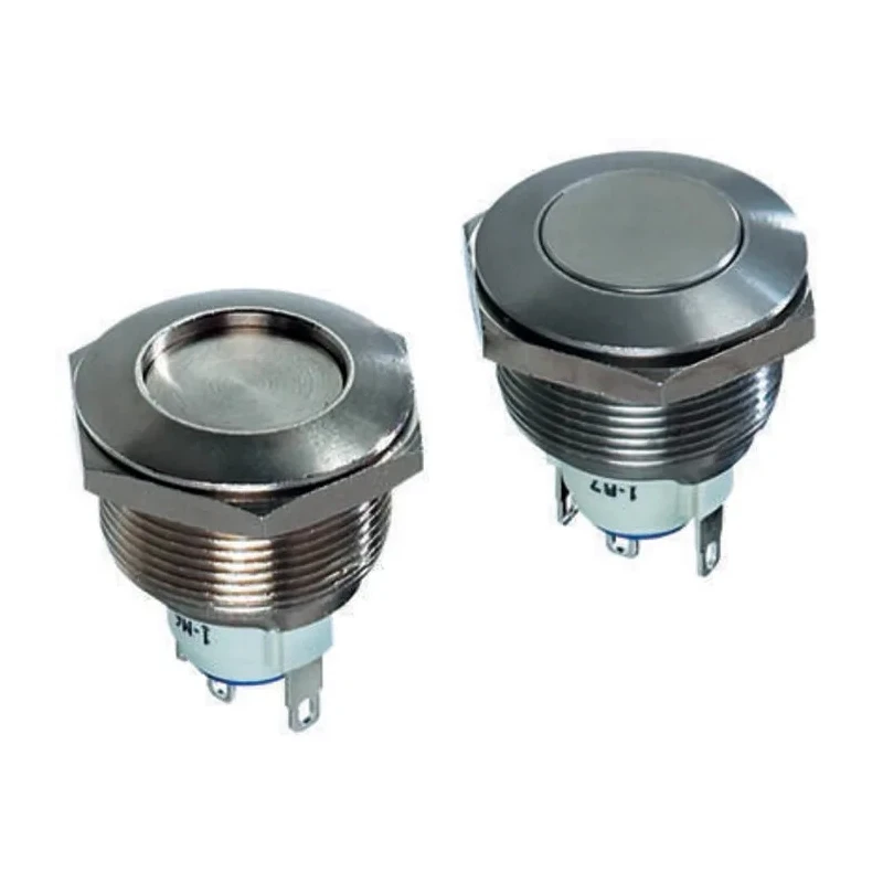 APEM AV Series Push Button Switch, Latching, Panel Mount, 19.2 mm Cutout, IP65, 48V DC 250V AC AV03100EA240K