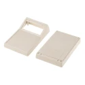 RS PRO White ABS Handheld Enclosure with Integral Battery Compartment and Display Window, IP40, 146.1 mm x 91.5 mm x 52.9 mm