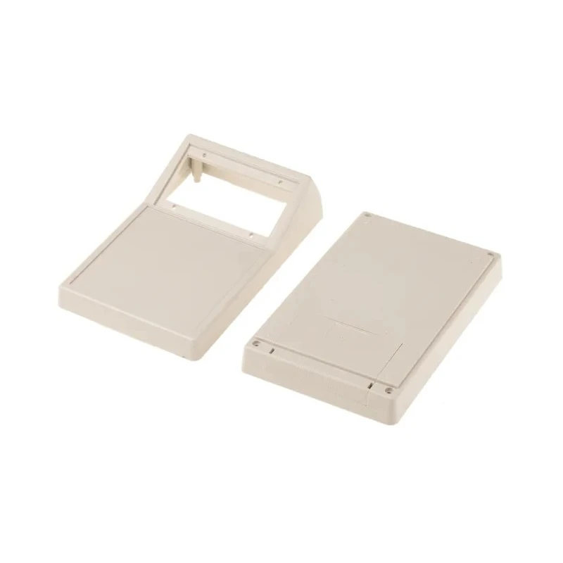 RS PRO White ABS Handheld Enclosure with Integral Battery Compartment and Display Window, IP40, 146.1 mm x 91.5 mm x 52.9 mm