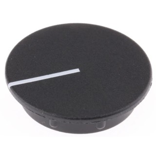 Sifam Potentiometer Knob Cap 29.5 mm Diameter, Black, Nylon, Axial, Shaft Size 6 mm C291-BLK
