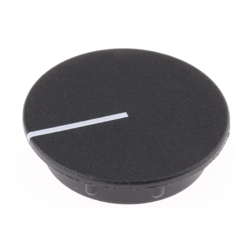 Sifam Potentiometer Knob Cap 29.5 mm Diameter, Black, Nylon, Axial, Shaft Size 6 mm C291-BLK