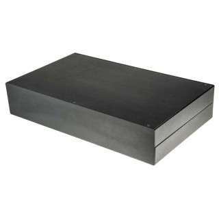 RS PRO Black Anodised Aluminium Instrument Case, 88 mm Height, 442 mm Length, 254 mm Width, Model 226-139