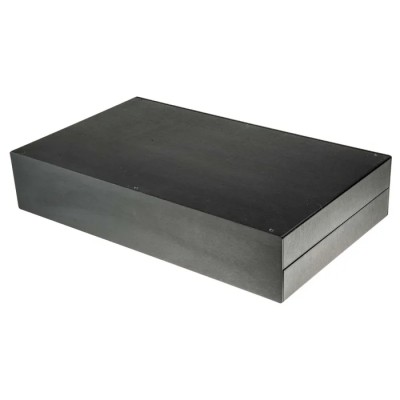 RS PRO Black Anodised Aluminium Instrument Case, 88 mm Height, 442 mm Length, 254 mm Width, Model 226-139