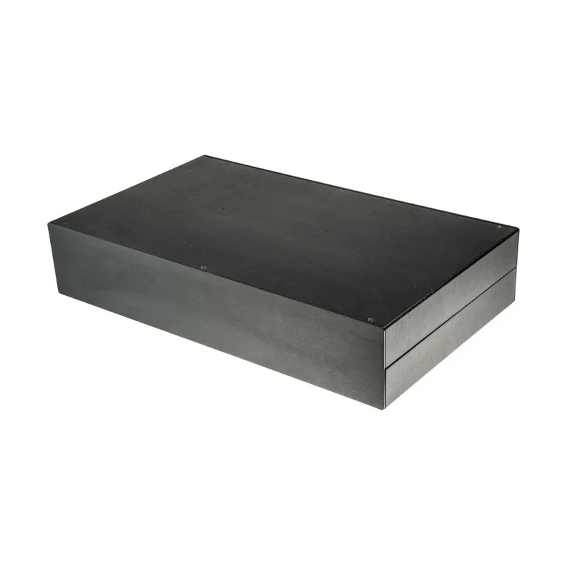 RS PRO Black Anodised Aluminium Instrument Case, 88 mm Height, 442 mm Length, 254 mm Width, Model 226-139