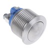 APEM AV Series Push Button Switch Momentary Panel Mount, 19.2 mm Cutout, Silver, SPST, IP65 AV1630C940K