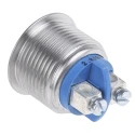 APEM AV Series Push Button Switch Momentary Panel Mount, 19.2 mm Cutout, Silver, SPST, IP65 AV1630C940K