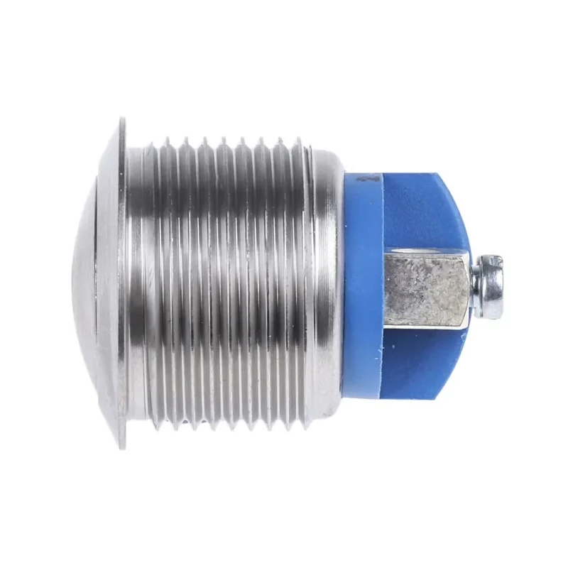 APEM AV Series Push Button Switch Momentary Panel Mount, 19.2 mm Cutout, Silver, SPST, IP65 AV1630C940K
