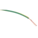 RS PRO H05V-K Series Hook Up Wire, Green/Yellow, 20 AWG, 16 x 0.2 mm Strands, 100 m, Polyvinyl Chloride, 500V 361-608