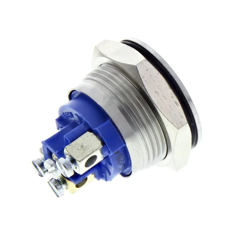 APEM AV Series Illuminated Push Button Switch, Momentary, 19.2 mm Cutout, SPST, Blue LED, IP67 AV9SLD9481002K
