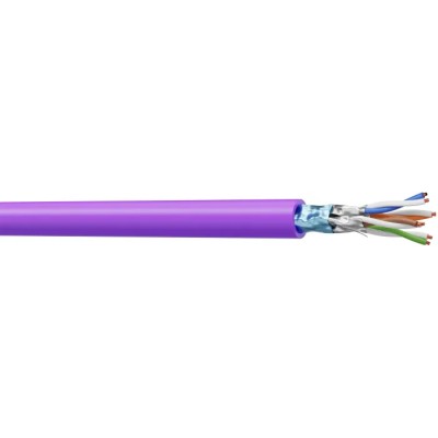 Multimedia Connect MMC Cat6a Ethernet Cable 100m Shielded LSZH Purple 