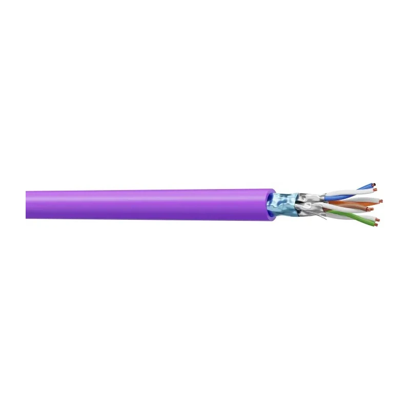 Multimedia Connect MMC Cat6a Ethernet Cable 100m Shielded LSZH Purple 