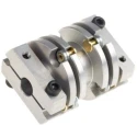 Huco Flexible Membrane Coupler 25.6 mm OD, 28.4 mm Length, Spring Stainless Steel, 30000 rpm 466.26.2222