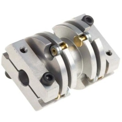 Huco Flexible Membrane Coupler 25.6 mm OD, 28.4 mm Length, Spring Stainless Steel, 30000 rpm 466.26.2222