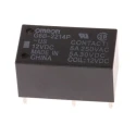 Omron PCB Power Relay DPST, 12V DC Coil, 5A Switching, Subminiature, G6B-2214P-US DC12