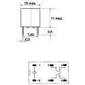 Omron PCB Power Relay DPST, 12V DC Coil, 5A Switching, Subminiature, G6B-2214P-US DC12