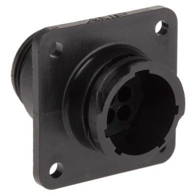 TE Connectivity Circular Connector, 9 Contacts, Panel Mount, Male, CPC Series, Socket, 13A, 250V, Thermoplastic 206705-1