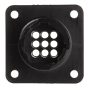 TE Connectivity Circular Connector, 9 Contacts, Panel Mount, Male, CPC Series, Socket, 13A, 250V, Thermoplastic 206705-1