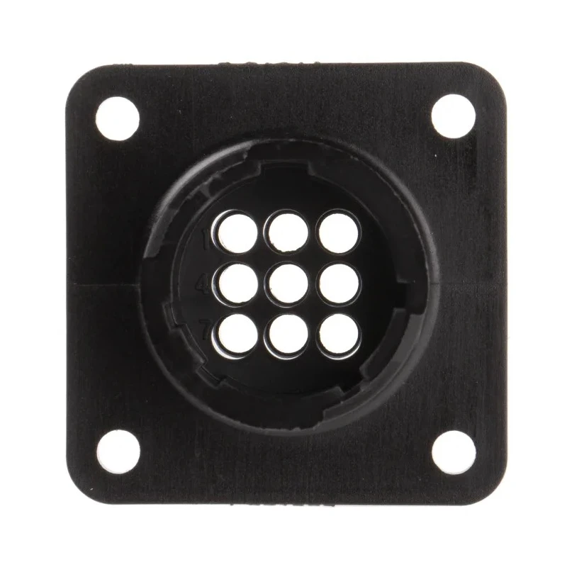 TE Connectivity Circular Connector, 9 Contacts, Panel Mount, Male, CPC Series, Socket, 13A, 250V, Thermoplastic 206705-1