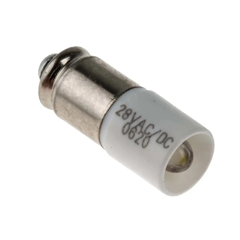 RS PRO White Indicator Lamp Single Chip, 28 V AC/DC, Midget Groove Base, 6 mm Diameter 225-975