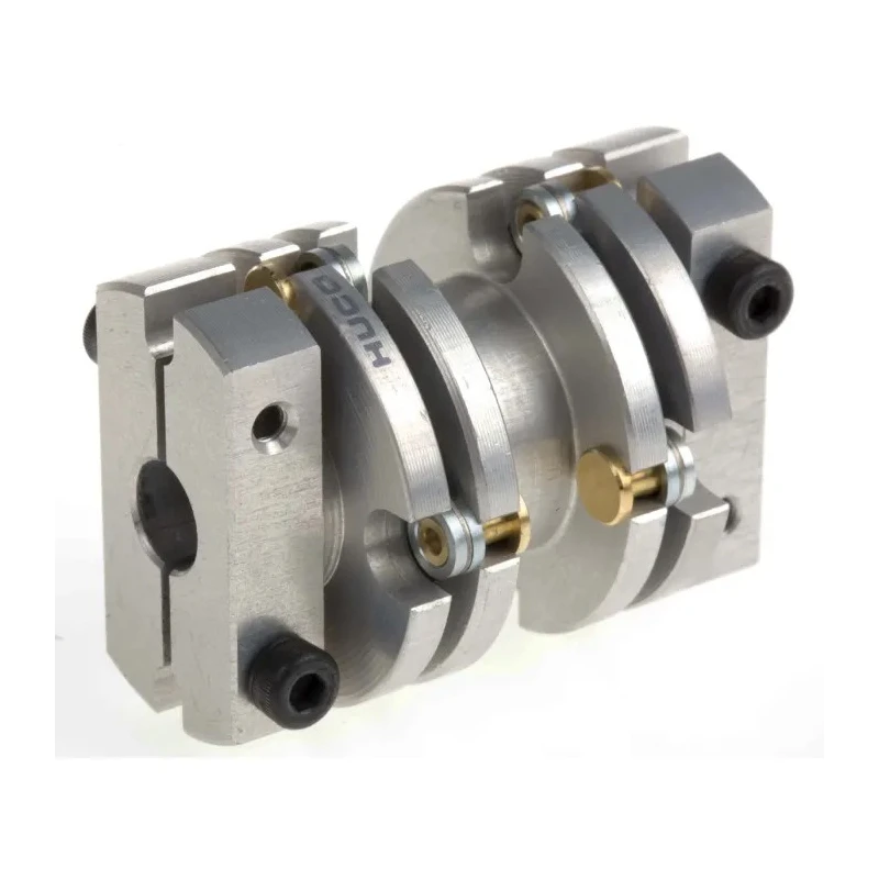 Huco Flexible Membrane Coupler 25.6 mm OD, 65 mm Bore, 36.1 mm Length, Spring Quality Stainless Steel, Model 470.26.2222