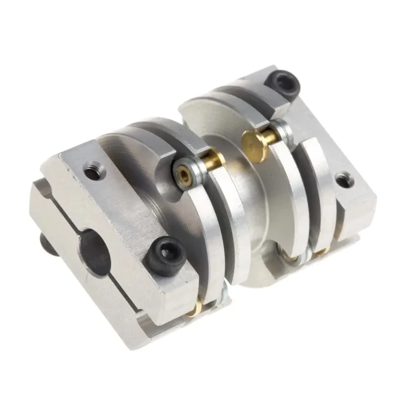Huco Flexible Membrane Coupler 25.6 mm OD, 65 mm Bore, 36.1 mm Length, Spring Quality Stainless Steel, Model 470.26.2222
