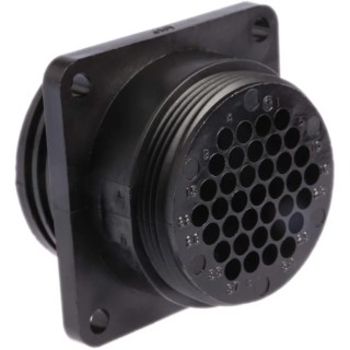 TE Connectivity Circular Connector 37 Contacts Panel Mount, Standard Socket Male CPC Series 250V 13A 206151-1