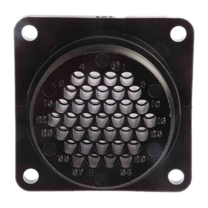 TE Connectivity Circular Connector 37 Contacts Panel Mount, Standard Socket Male CPC Series 250V 13A 206151-1