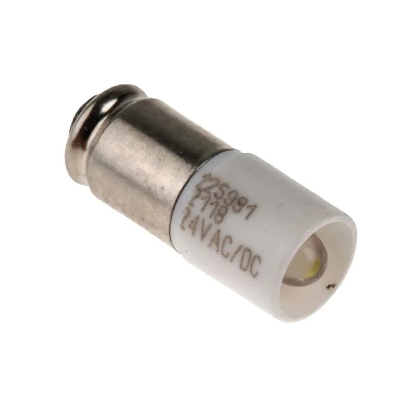 RS PRO White Indicator Lamp, Single Chip, Midget Groove Base, 24V AC/DC, 6mm Diameter, 225-981