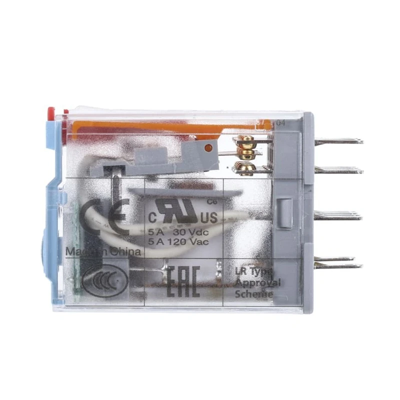 Releco Power Relay 230V AC Coil, 5A Switching Current, 4PDT, Quick Connect Terminals, Gold Plated Contacts C9-A41X / AC 230 V