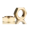 Norgren Brass Tubing Nut, 1/4in Thread, Bulkhead Locknut for KQ2 Pneumatic Fittings 222F10028